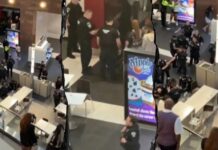 Four Arrested After Fight At Mall