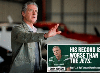 Times Square Billboard Compares Newsom To NFL Team With A Losing Record